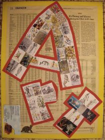 Kunstkarten - ART Plakat  - Collage auf Zeitungsblatt - 42x30cm - 2008  -  211.jpg