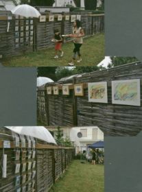 Karibische Gartenparty von Merilyn Ash und Joe Rieder mit Kunstausstellung, mein Ausstellungsante.jpg