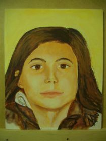 Portrait, Mädchen, Acryl auf Hartfaser, 21x25cm, 08.11.09, kleinere Version    Img_2219.jpg