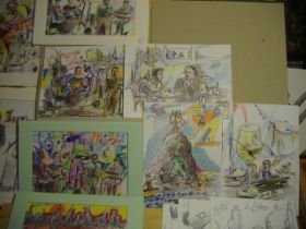 Colorierte Kunstkarten, Motive von Heine meets Jazz und Jazzup 1215.jpg